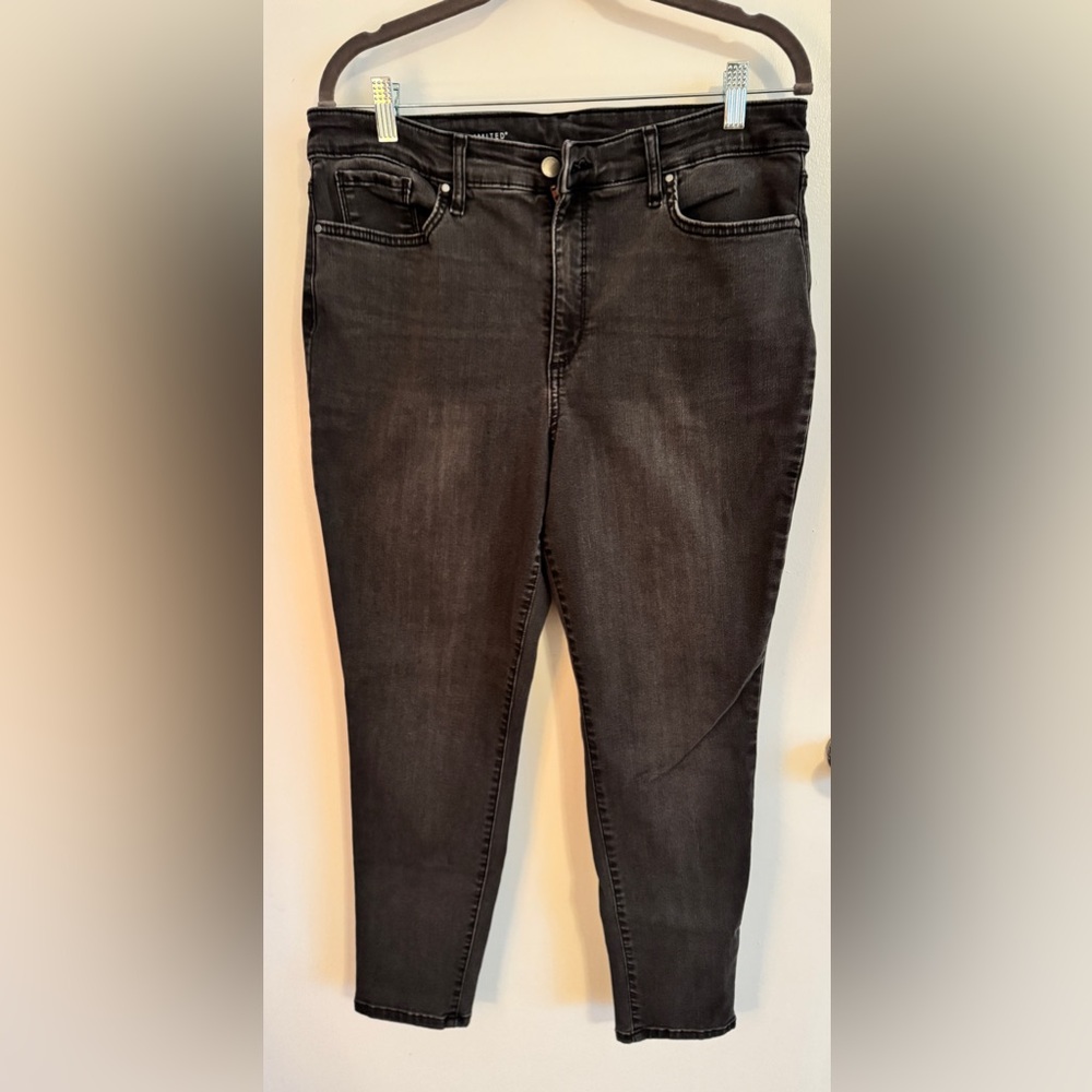 The Limited Ash Black Highrise Skinny Jeans size 14